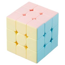 Tamsaa 3x3魔術方塊 益智玩具 滑順好轉 訓練邏輯思維, 淡彩款, 1個
