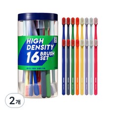 메디안 고밀도 초극세모 딥클린 칫솔, 16개입, 2개