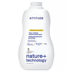 ATTITUDE 艾特優 地板瓷磚和木材表面清潔劑 柑橘味, 1.04L, 1瓶