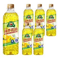 得意的一天 100%純芥花油 嚴選非基改芥花種籽榨出 油質透亮安定 適合各種烹飪方式, 1L, 6桶
