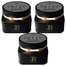 Jinbi Crazy Non Wipe Top Gel Standard 25g, 單色, 3個