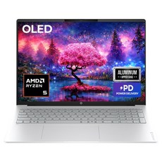 HP 2026 옴니북 5 16 라이젠5 라이젠 200 시리즈, Glacier silver aluminum, 16-br0006AU, 512GB, 16GB, Free DOS
