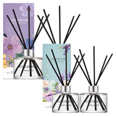 코코도르 퍼퓸 디퓨저 2p 세트, 우디호텔, 프렌치라벤더, 200ml, 1개