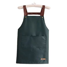 Mungudam 美術咖啡廳防水圍裙, 深綠色