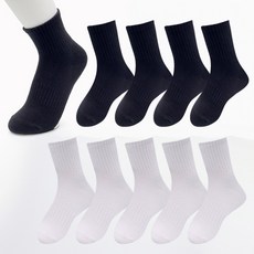 페이퍼플레인 여성용 프리미엄 코튼 스포츠 중목 양말 10켤레 세트 DT0029