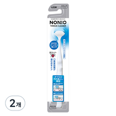 LION 獅王 NONIO 雙效刮板迷你刮頭舌苔清潔器, 18g, 2個