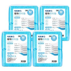 毛乾爽 寵物尿布墊 厚款 1.5公斤 M, 45 x 60cm, 50片, 4包