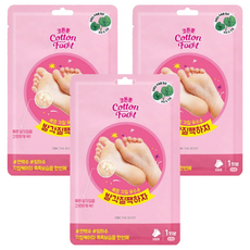 온더바디 코튼풋 발각질팩하자 풋 필링마스크, 1개입, 3개, 40ml