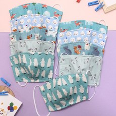 DRESSHOUSE 孩童圖案印花布口罩 10入