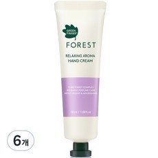그린핑거 포레스트 릴렉싱 아로마 핸드크림 싱그러운 플로럴향, 50ml, 6개