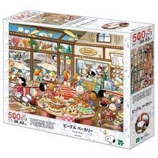PEANUTS 史努比拼圖 500片 附說明書 53 x 38cm 6歲以上, 麵包房 多色, 1盒
