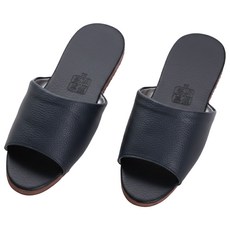 XUZU 舒筑 優雅室內皮拖鞋 台灣製造 PVC防潮 EVA輕量靜音, 28cm, 藍色, 1雙