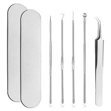 Onbiyu 黑頭粉刺擠壓器 高級B 9件組 鋼製, 2套, 單一顏色