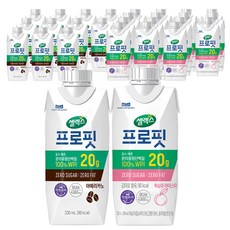 셀렉스 프로핏 드링크 복숭아 330ml 12p + 웨이프로틴 아메리카노 330ml 12p, 1세트