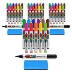 PENMAX 白板筆 209 12色 + 板擦, 粉紅色,紅色,橘色,黃色,淺綠色,綠色,藍色,深藍色,紫色,褐色,栗色,黑色, 4個