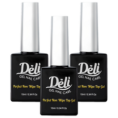 Deli Beauty Perfect 免清上層美甲凝膠, 單一顏色, 10ml, 3個
