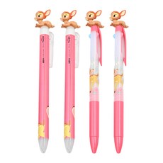 韓國 hM PLUS Disney 迪士尼造型原子筆套組 0.5mm 4支入, 小鹿斑比款, 1組