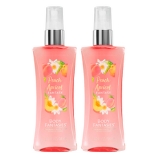 BODY FANTASIES 身體幻想 水蜜桃杏桃幻想香氛身體噴霧, 94ml, 2個