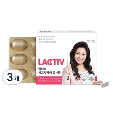 락티브 시크릿케어 유산균 10.5g, 30정, 3개