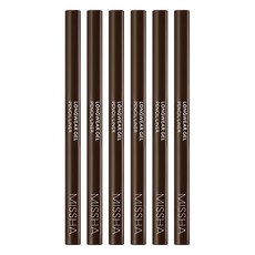 미샤 롱웨어 젤 펜슬 라이너 0.14g, 피칸 브라운, 6개