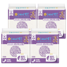 루나미 소프트 국내산 오버나이트 수퍼롱 날개형, 패드형, 10개입, 4개