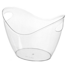 CooCatch 透明紅酒冰桶 冰鎮桶 冷卻桶, 1個, 4L