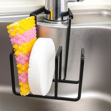 Gomjihome 瀝水菜瓜布乾燥架 3層 13 x 17 x 14 cm, 黑色, 1個