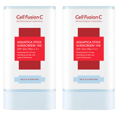 셀퓨전씨 아쿠아티카 스틱 썬스크린 100 SPF50+ PA++++, 19g, 2개