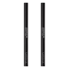 미샤 롱웨어 젤 펜슬 라이너 0.14g, 티탄 블랙, 2개