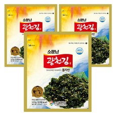 광천김 소문난 돌자반, 500g, 3개
