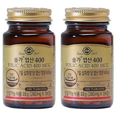 솔가 엽산 400, 100정, 2개