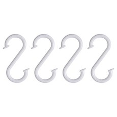 多用途S掛勾 AES樹脂, White, 1組