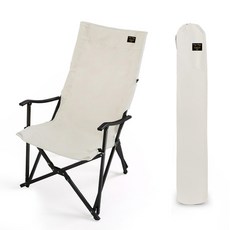 캠프빌리지 네이쳐스 릴렉스 체어 + 보관가방 세트, 화이트, 1세트