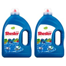 Shesler 超濃縮酵素防螨洗衣精 薄荷香 一般/滾筒洗衣機兼用, 2瓶, 3.05L