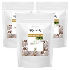 자연애푸드 팽이버섯 삼각티백 차, 1g, 100개입, 3개