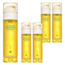 맥스클리닉 퓨리티톡 브라이트닝 오일 폼 클렌저, 110g, 5개
