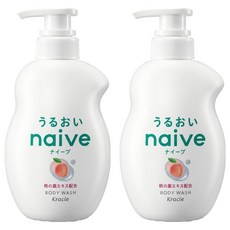 Kracie 葵緹亞 naive 娜艾菩 沐浴乳 保濕桃葉, 530ml, 2瓶