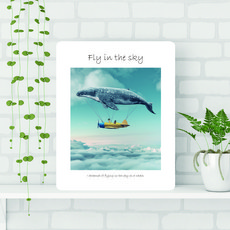 아이캔컴퍼니 국내생산 접이식 액자 테이블 중, 하늘을날다