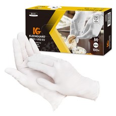 유한킴벌리 크린가드 니트릴 장갑 100p, 화이트, 중(M), 1개