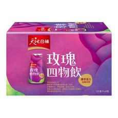 天地合補 膠原蛋白玫瑰四物飲，添加玫瑰果，120毫升 x 6瓶, 720ml, 1盒