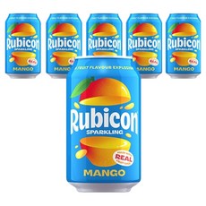 Rubicon 芒果氣泡飲, 330ml, 6個