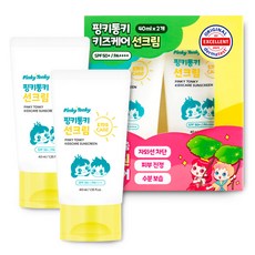 Pinky Tonky 兒童護理物理性防曬霜 SPF50+ PA++++, 2個, 40ml