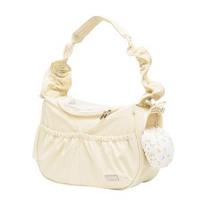 PETSLAND 愛麗絲寵物斜背包 + 內墊, 1個, 奶油色