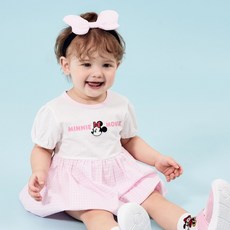 Disney 迪士尼 baby 迷你連身裙 + 安全褲 + 髮帶套組