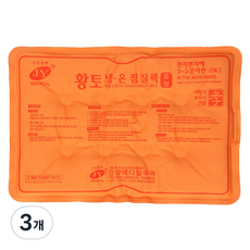 제이와이메디칼 황토 냉온 면 찜질팩, 3개