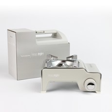 파이브스타 미니팝 모카 스토브 미니 가스 버너, 라이트 그레이, 1개