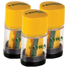 lyra 黃桿鉛筆好幫手2合1, 3入, 黃色