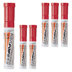 LIBERTY 利百代 907-12-r pop/12mm/嘜克筆 , 4~11mm, , 紅色, 6支