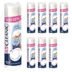 클레아닉 Pro-Silk 소프트 앤 컴포트 화장솜, 107매입, 8개