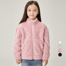 롤리트리 아동용 베이직 포근한 플리스 집업 자켓